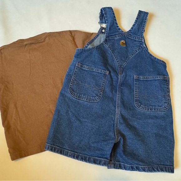 Carhartt Denim Shortalls & Tee - Picture 3 of 6